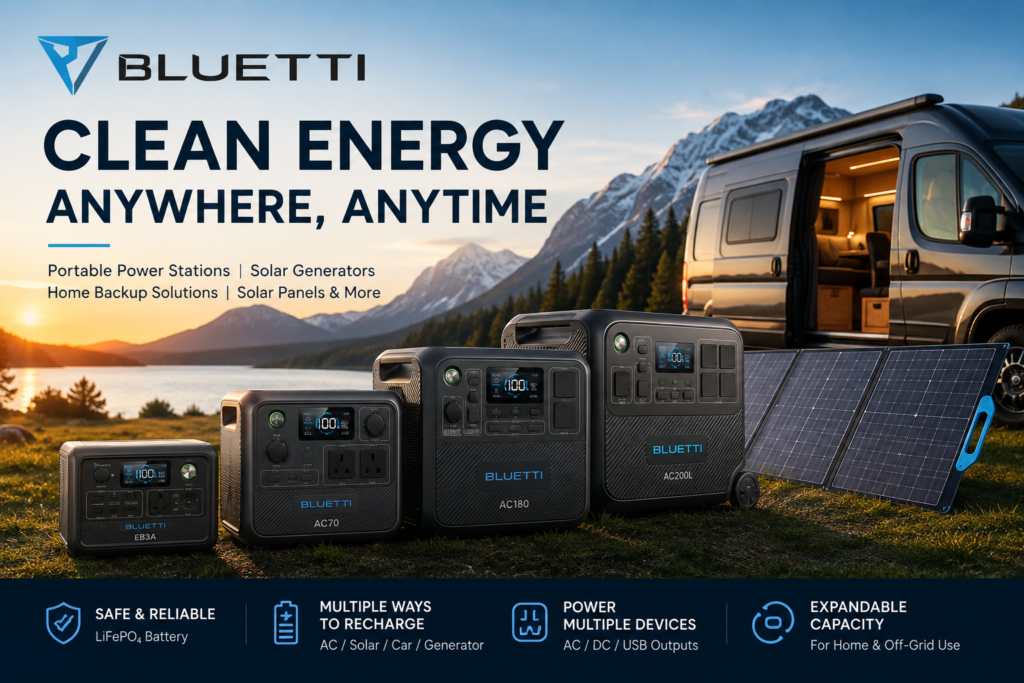 BLUETTI: Reliable Portable Power Stations and Clean Energy Solutions